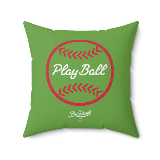 Accent Pillow_Play Ball Graphic Baseball_Grass Green