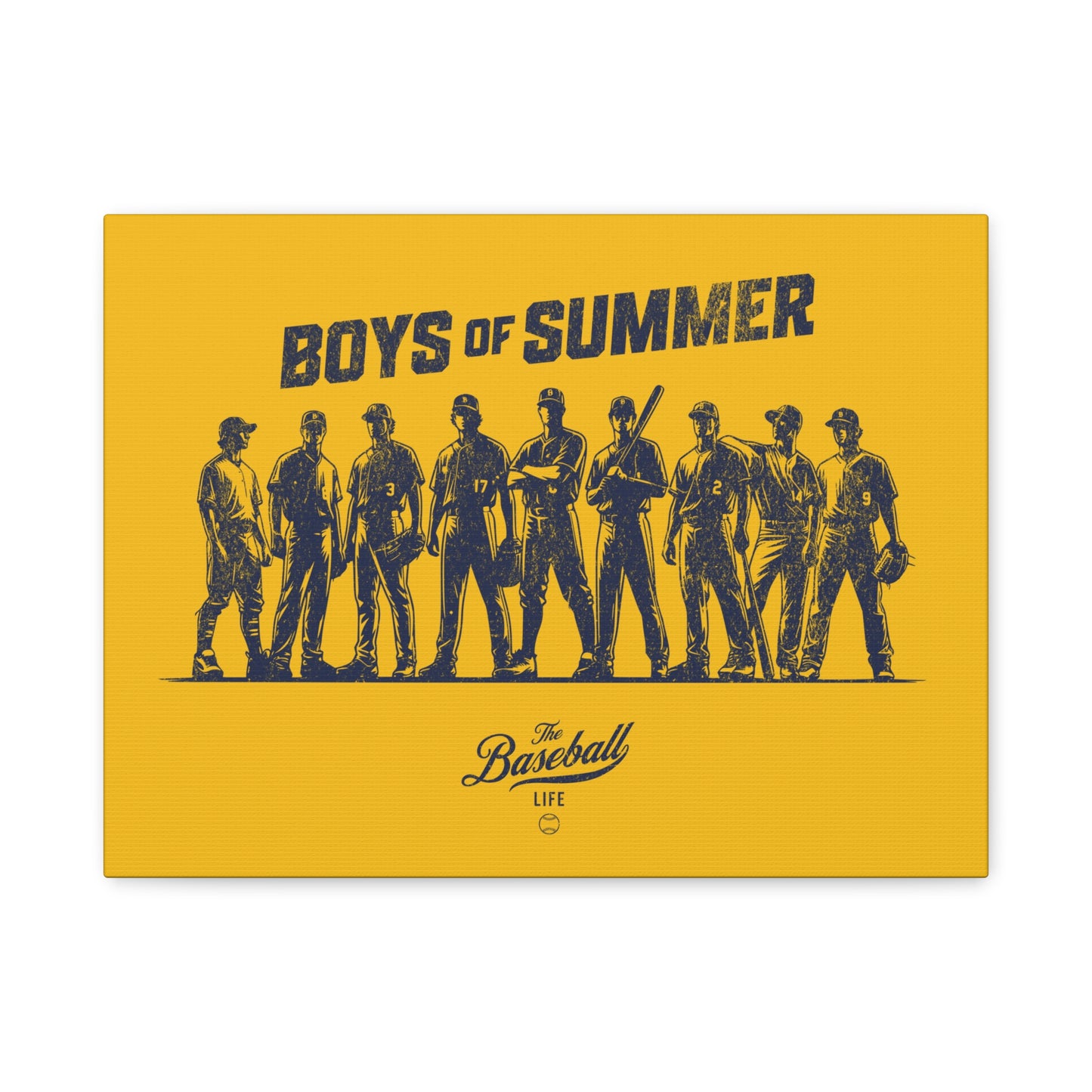 Boys of Summer Wall Art Canvas_Yellow Gold