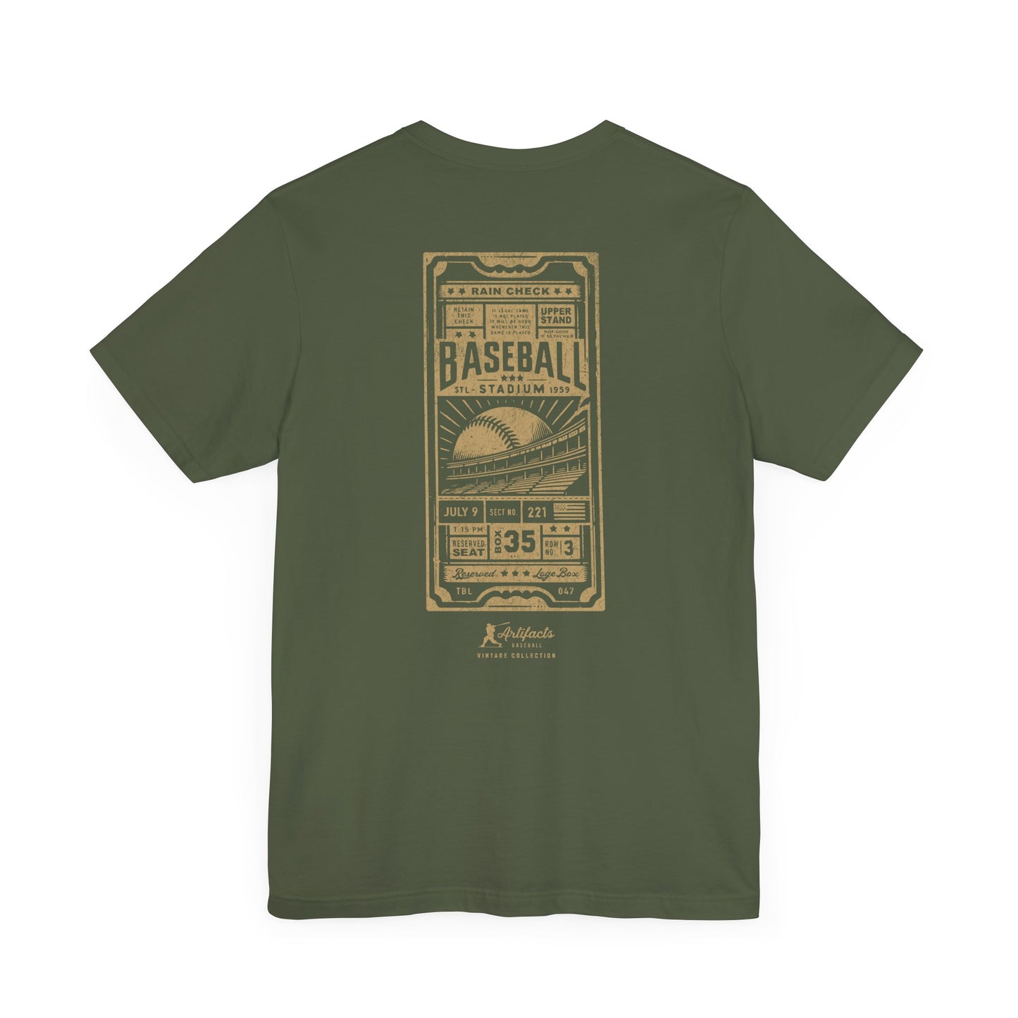 Box Seat Ticket_Artifacts Baseball Collection T-Shirt