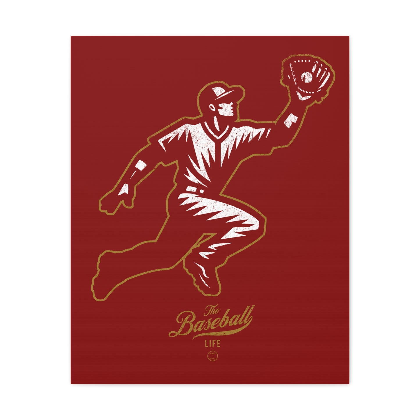 Player Icon Wall Art Canvas_Cardinal Red