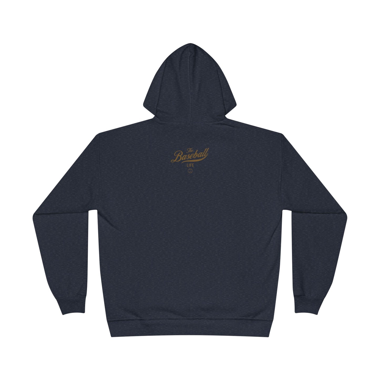 The Baseball Life Hoodie w/Grommets_Old Gold Print