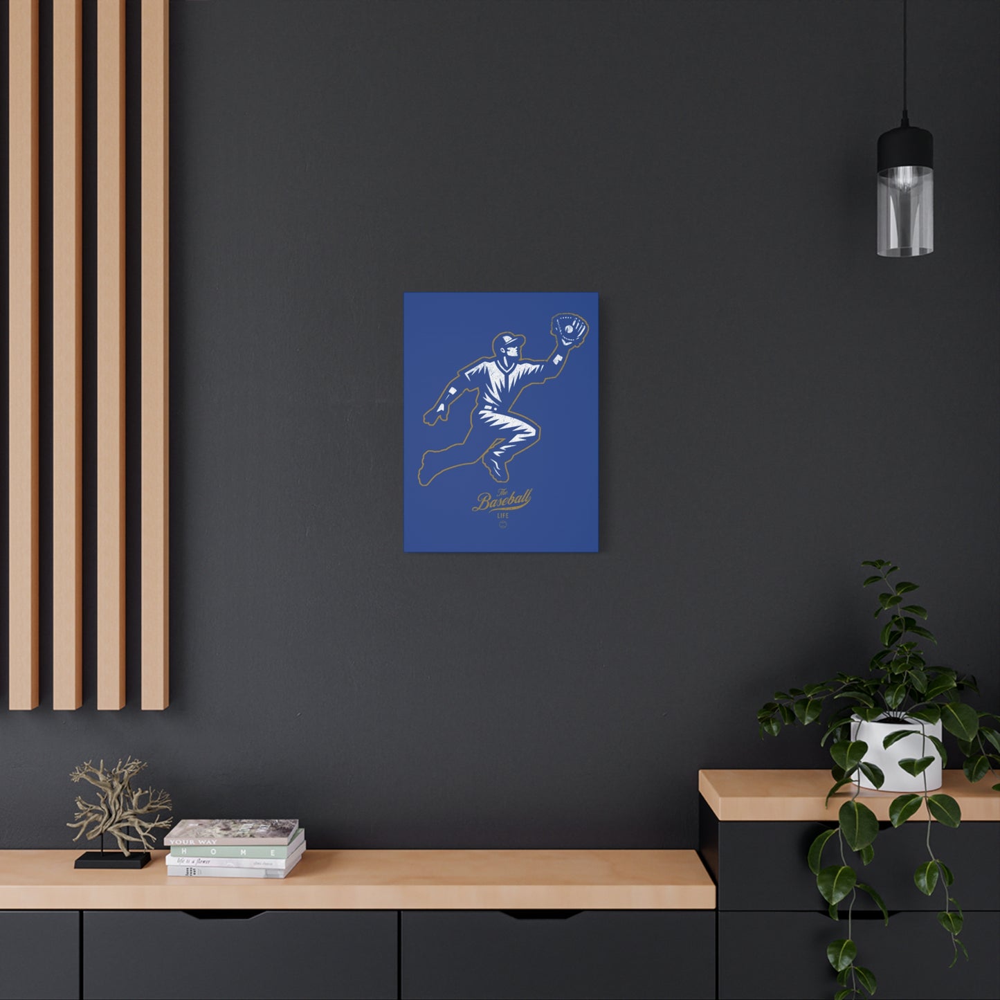 Player Icon Wall Art Canvas_Royal Blue