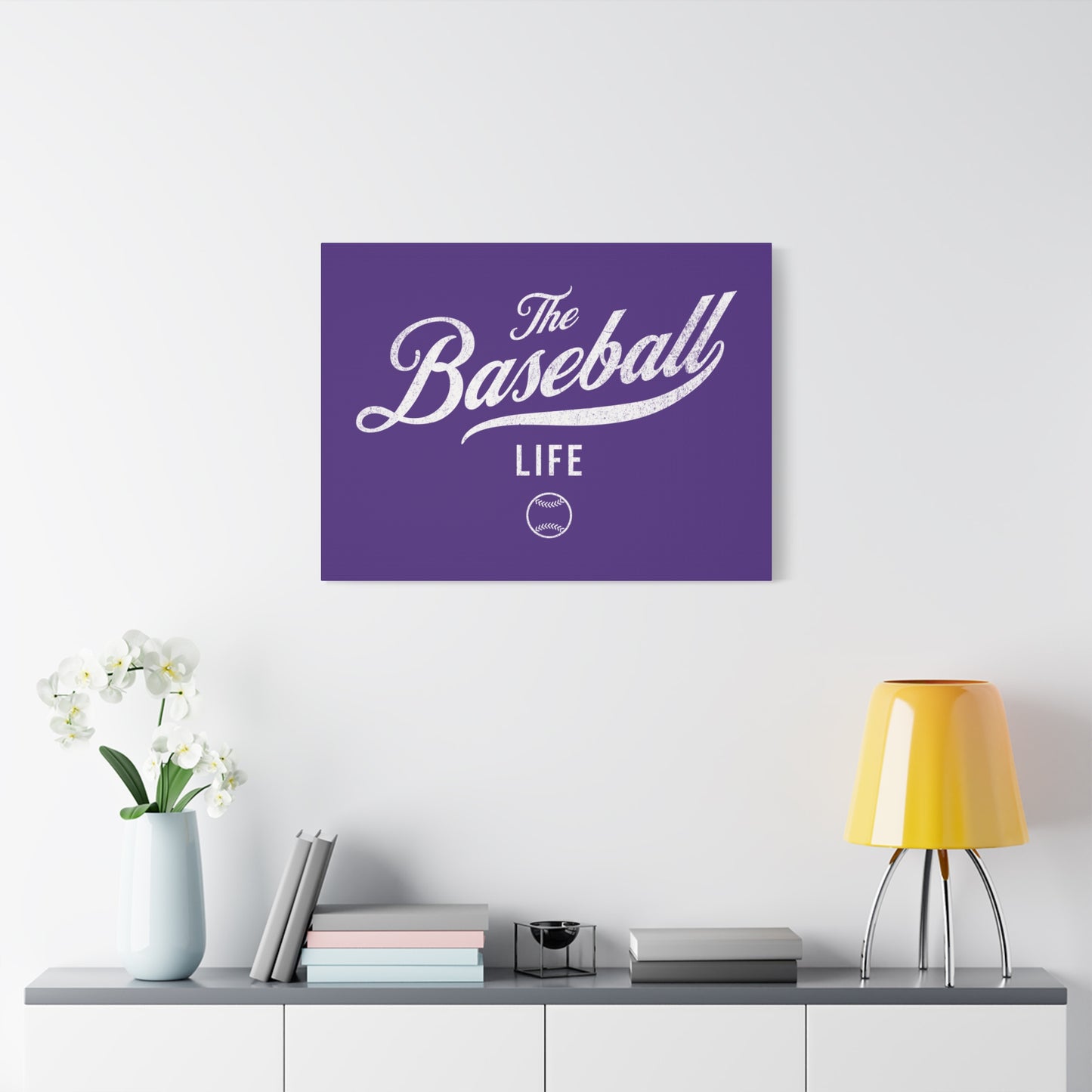 Wall Art Canvas_Purple w White