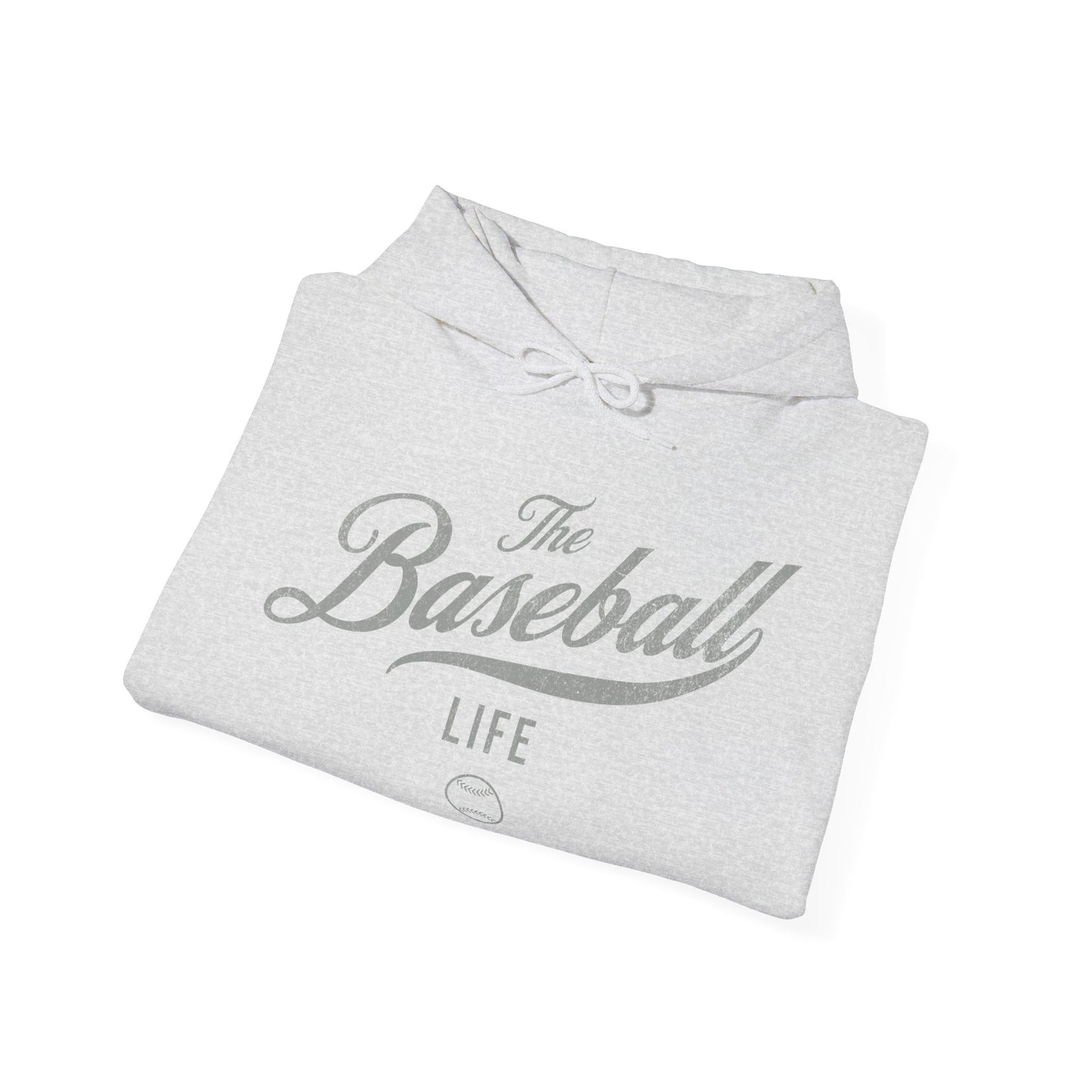 The Baseball Life Hoodie_Silver Gray Print