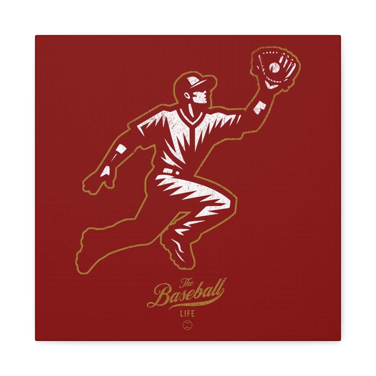 Player Icon Wall Art Canvas_Cardinal Red