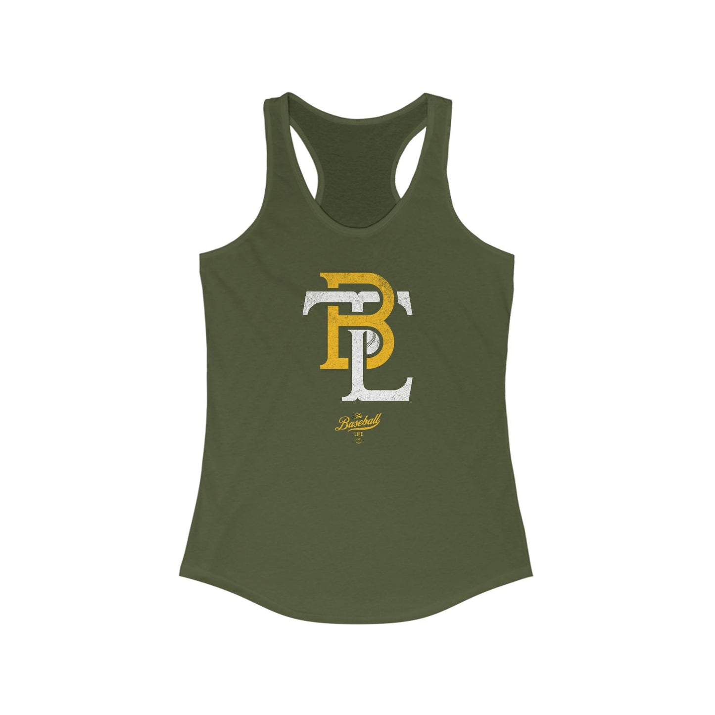 The Baseball Life Retro Insignia Racerback Tank