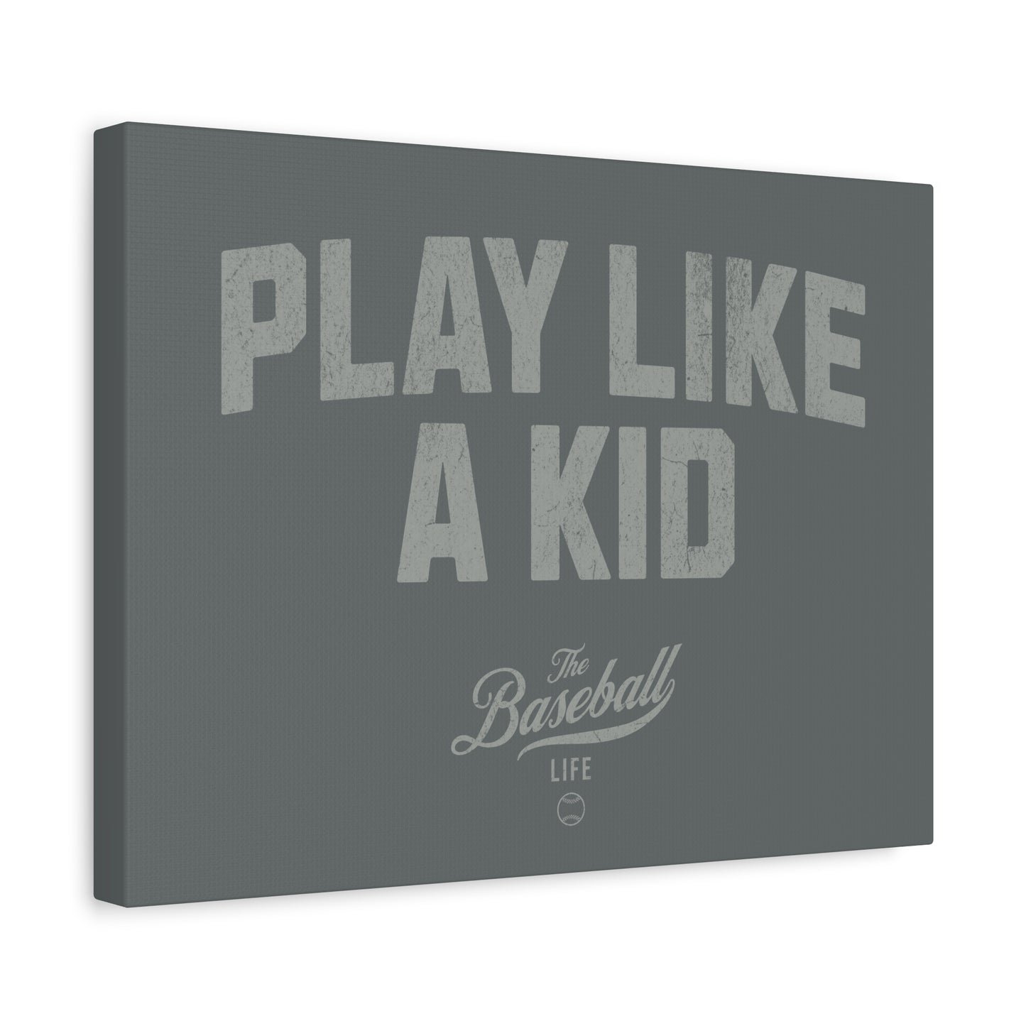 Play Like A Kid Wall Art Canvas_Dark Gray