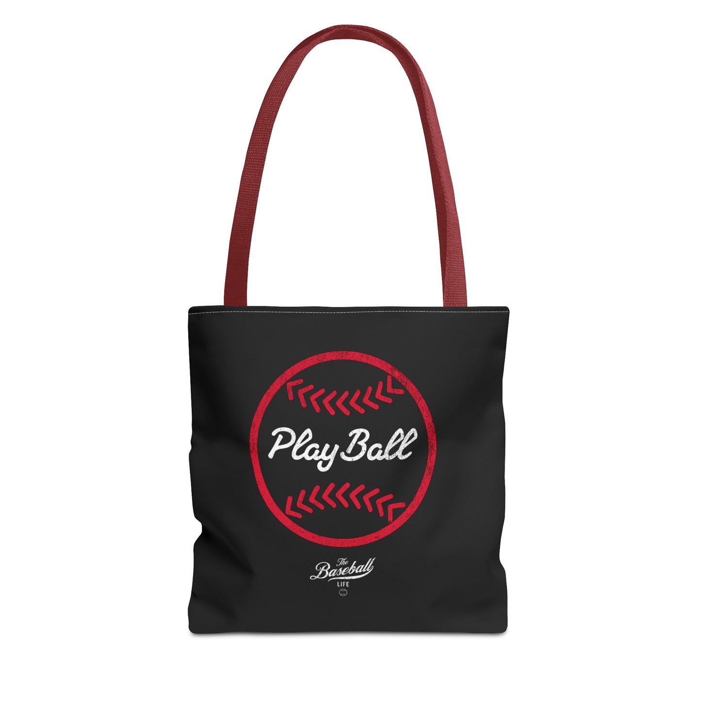 Baseball Icon Play Ball Tote Bag_Black