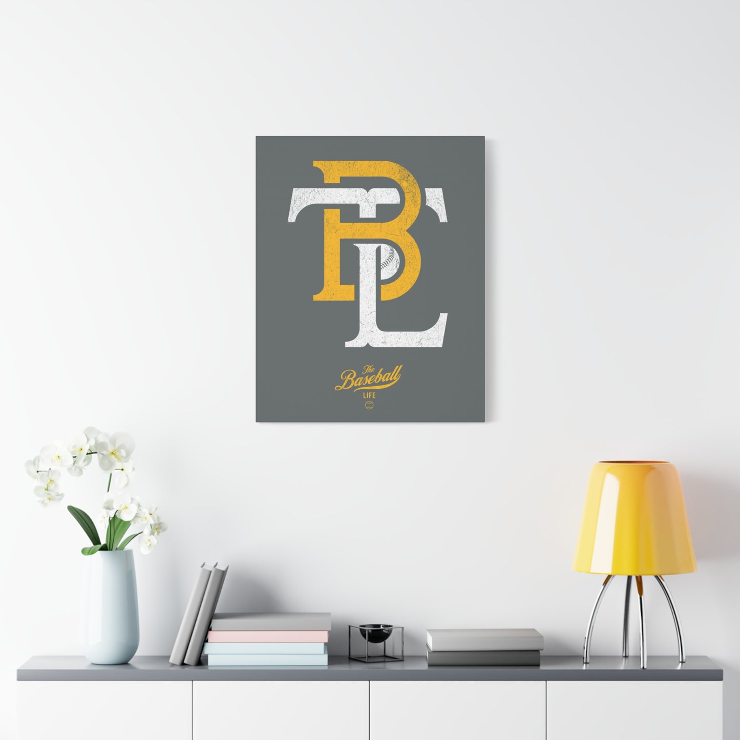 TBL Insignia Wall Art Canvas_Gray