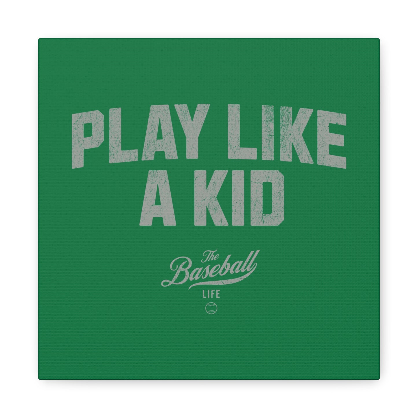 Play Like A Kid Wall Art Canvas_Green