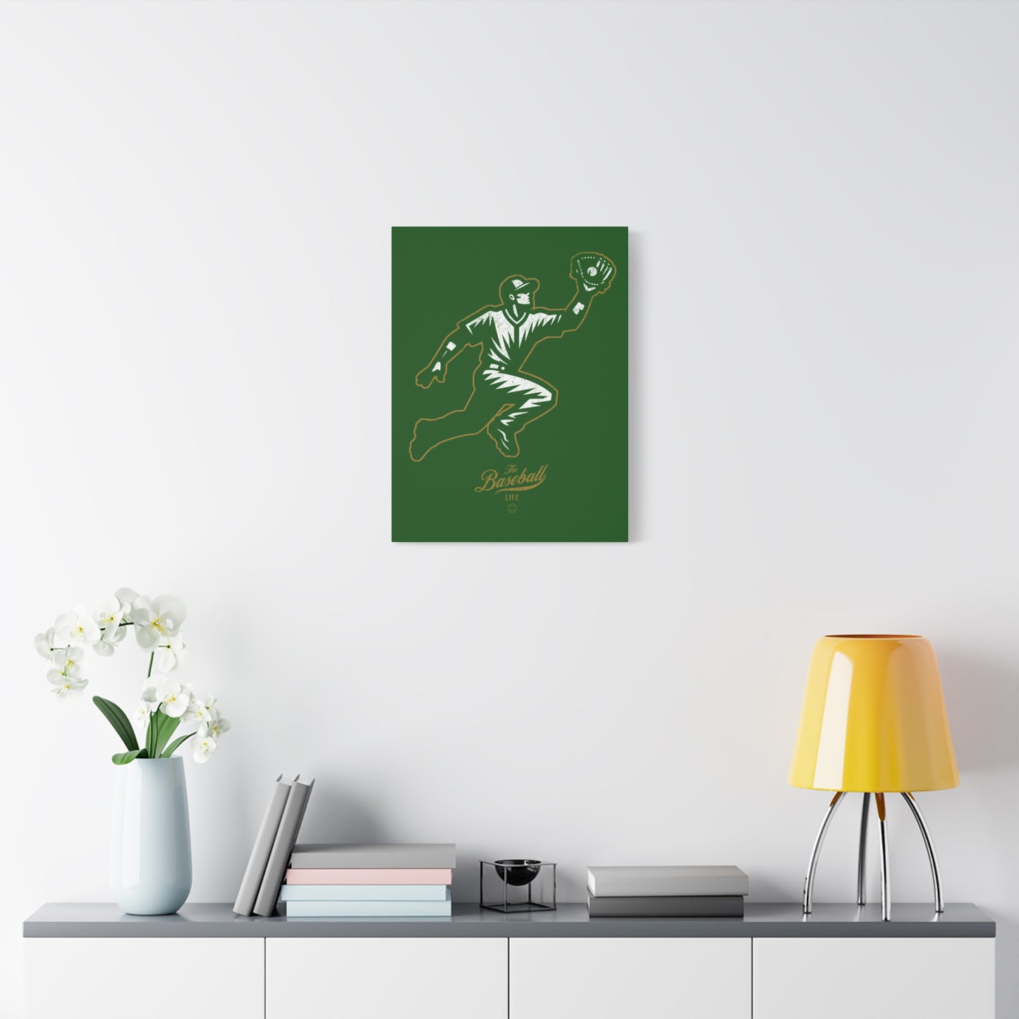 Player Icon Wall Art Canvas_Dark Green