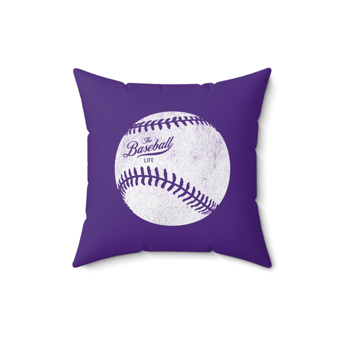 Accent Pillow_Weathered Baseball_Purple