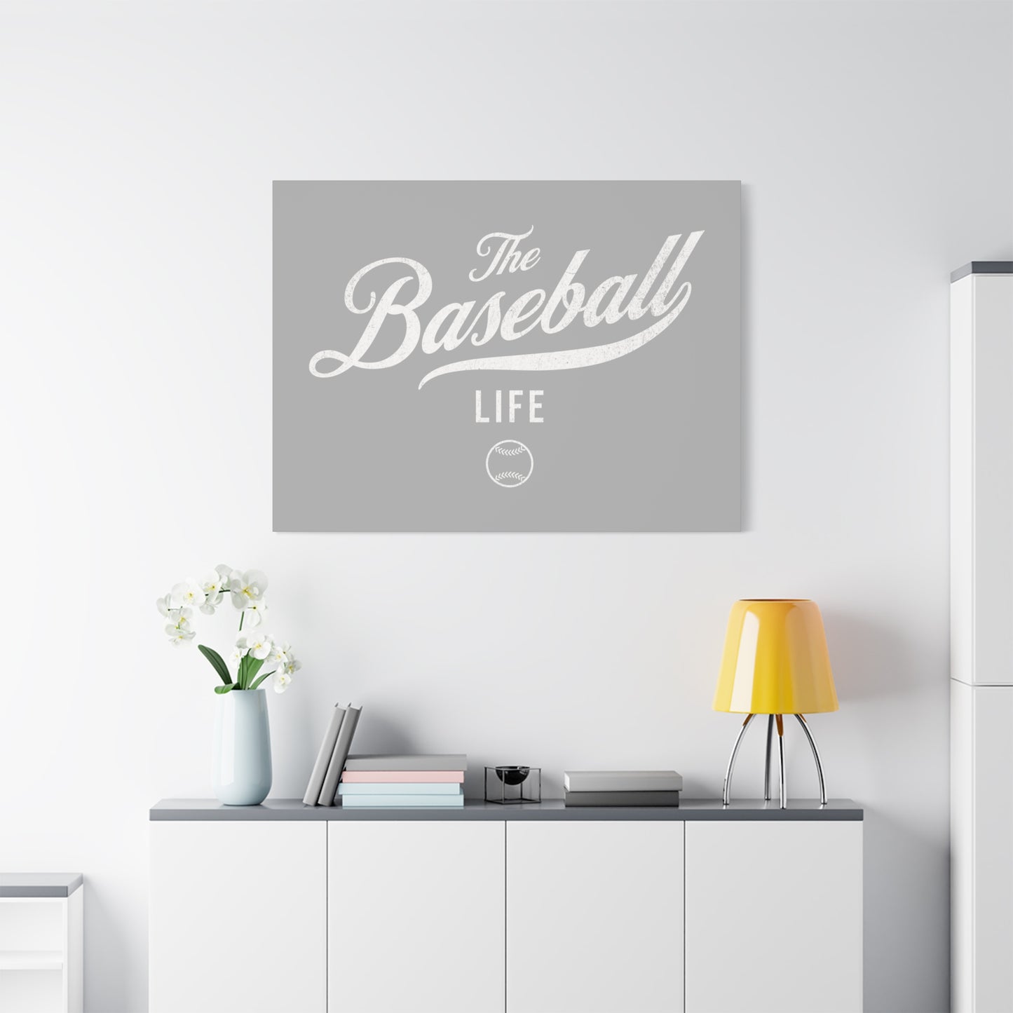 Wall Art Canvas_Silver Gray w White