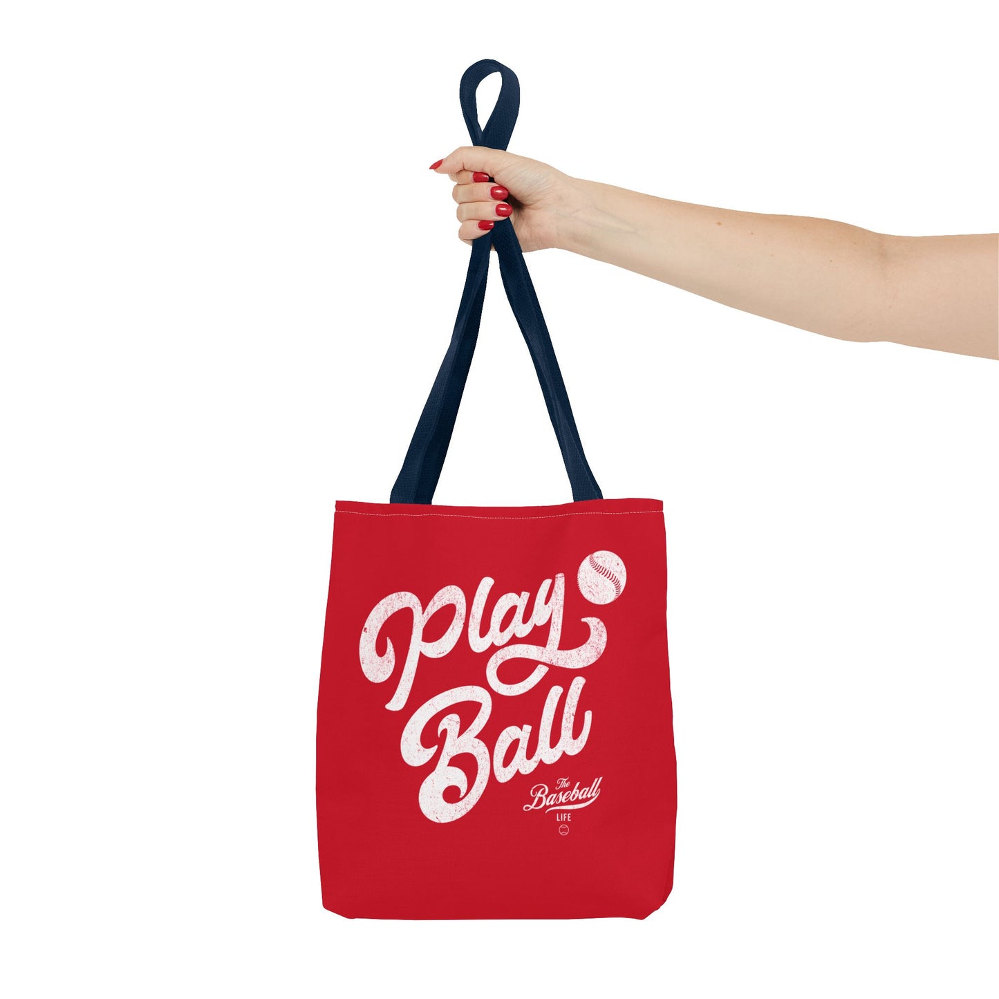Play Ball Script Tote Bag