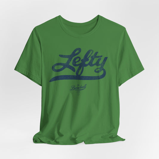 Lefty Baseball T-Shirt - Navy Print