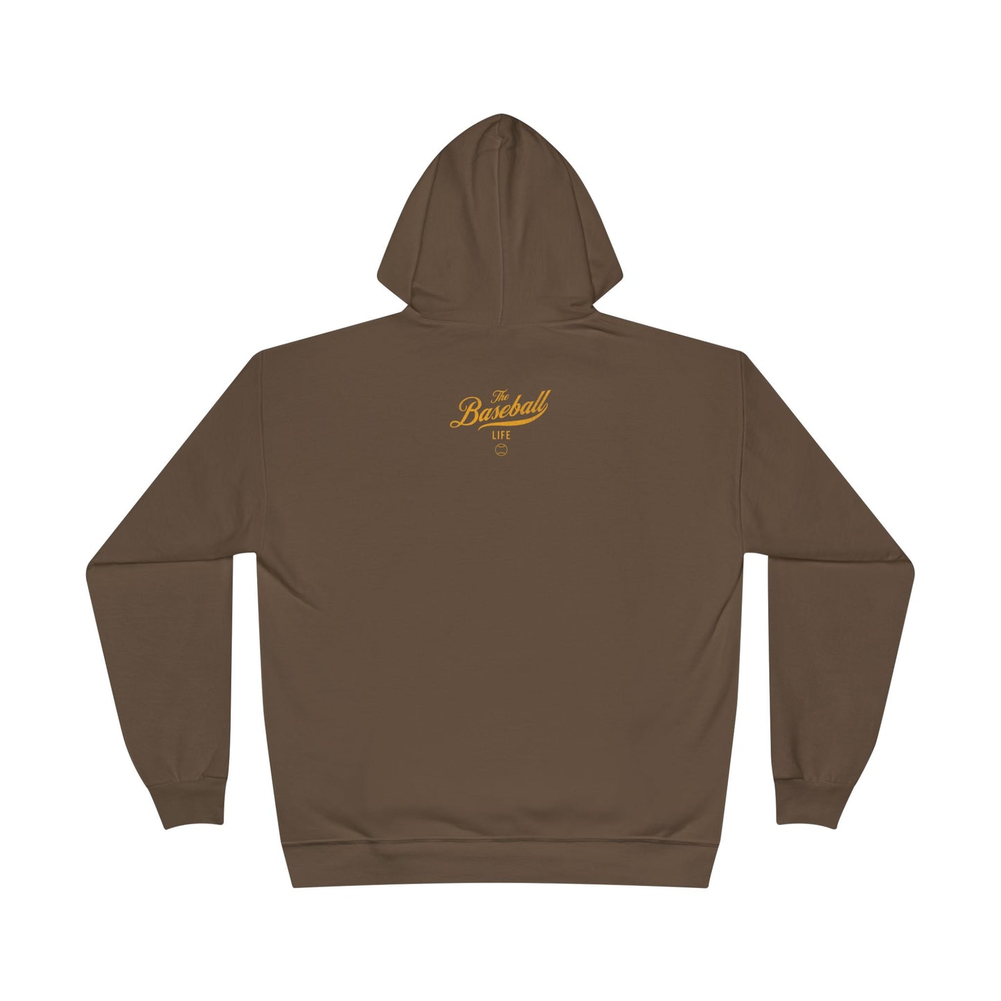 The Baseball Life Hoodie w/Grommets_Yellow Gold Print