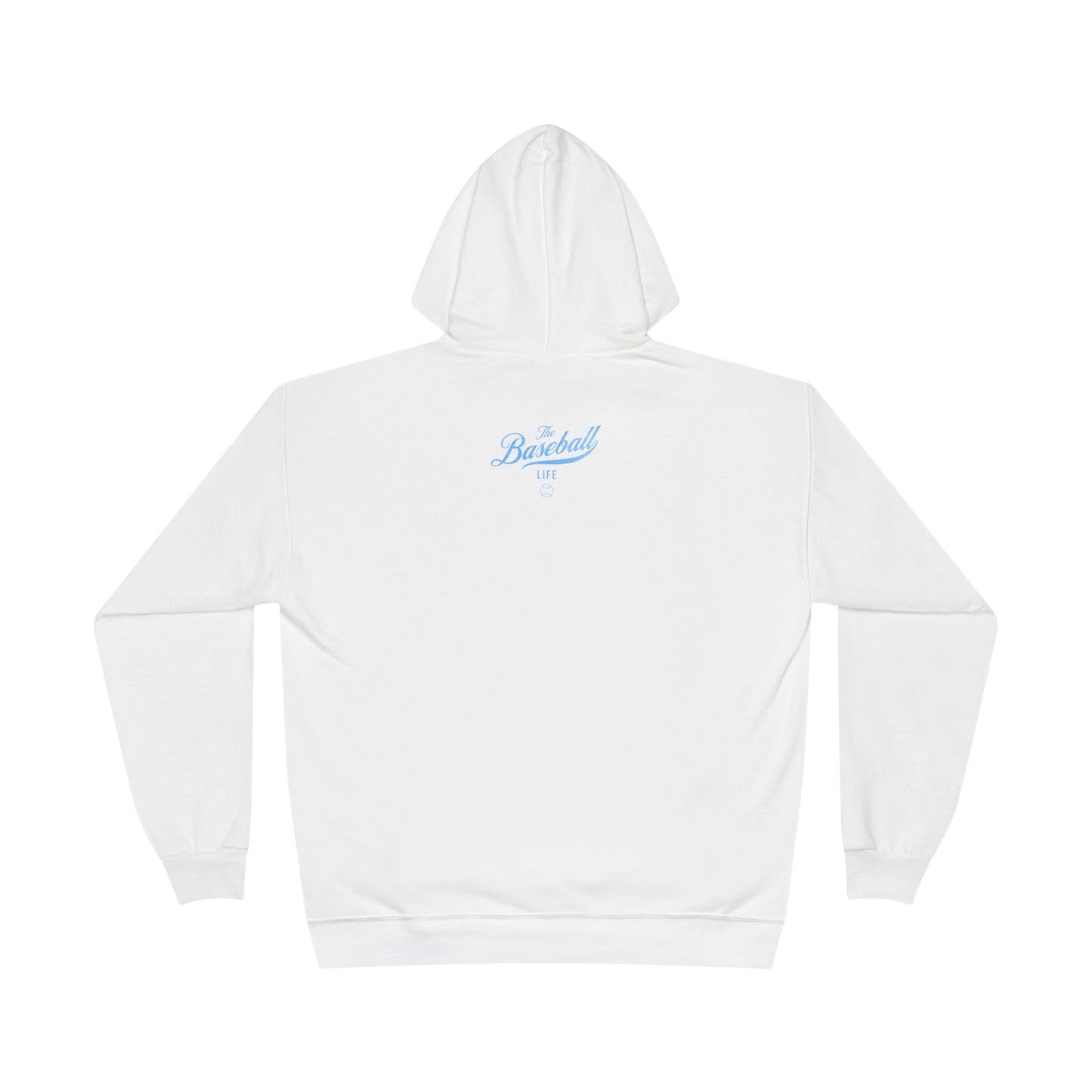 The Baseball Life Hoodie w/Grommets_Carolina Blue Print