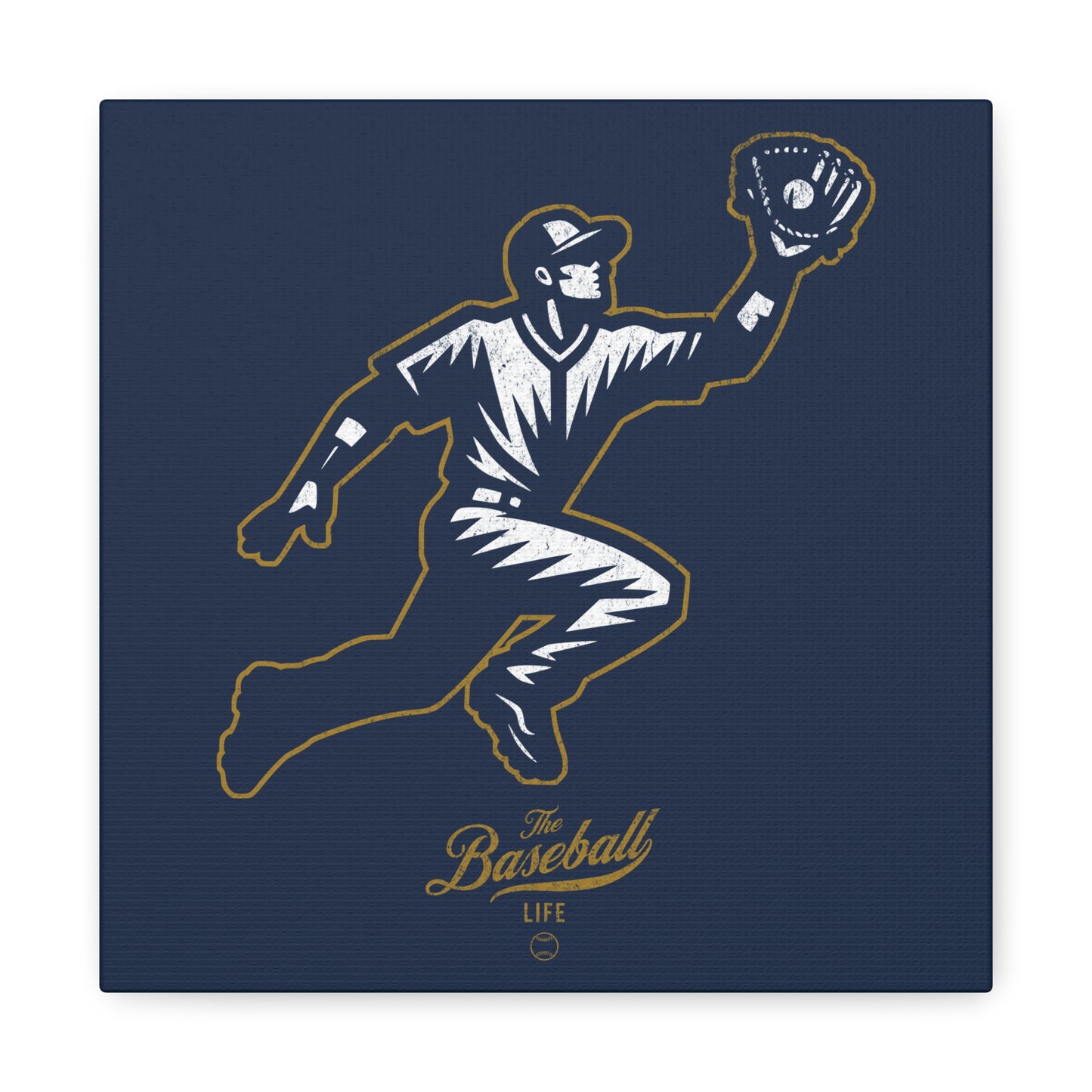 Player Icon Wall Art Canvas_Navy