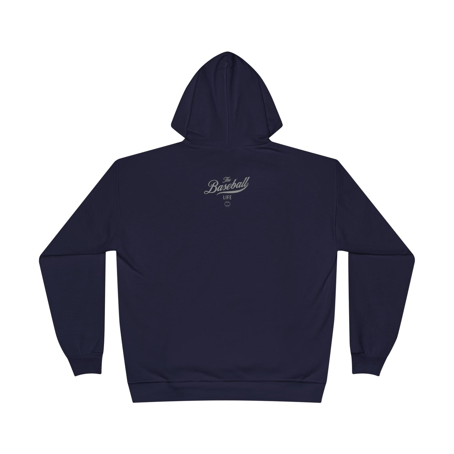 The Baseball Life Hoodie w/Grommets_Silver Gray Print