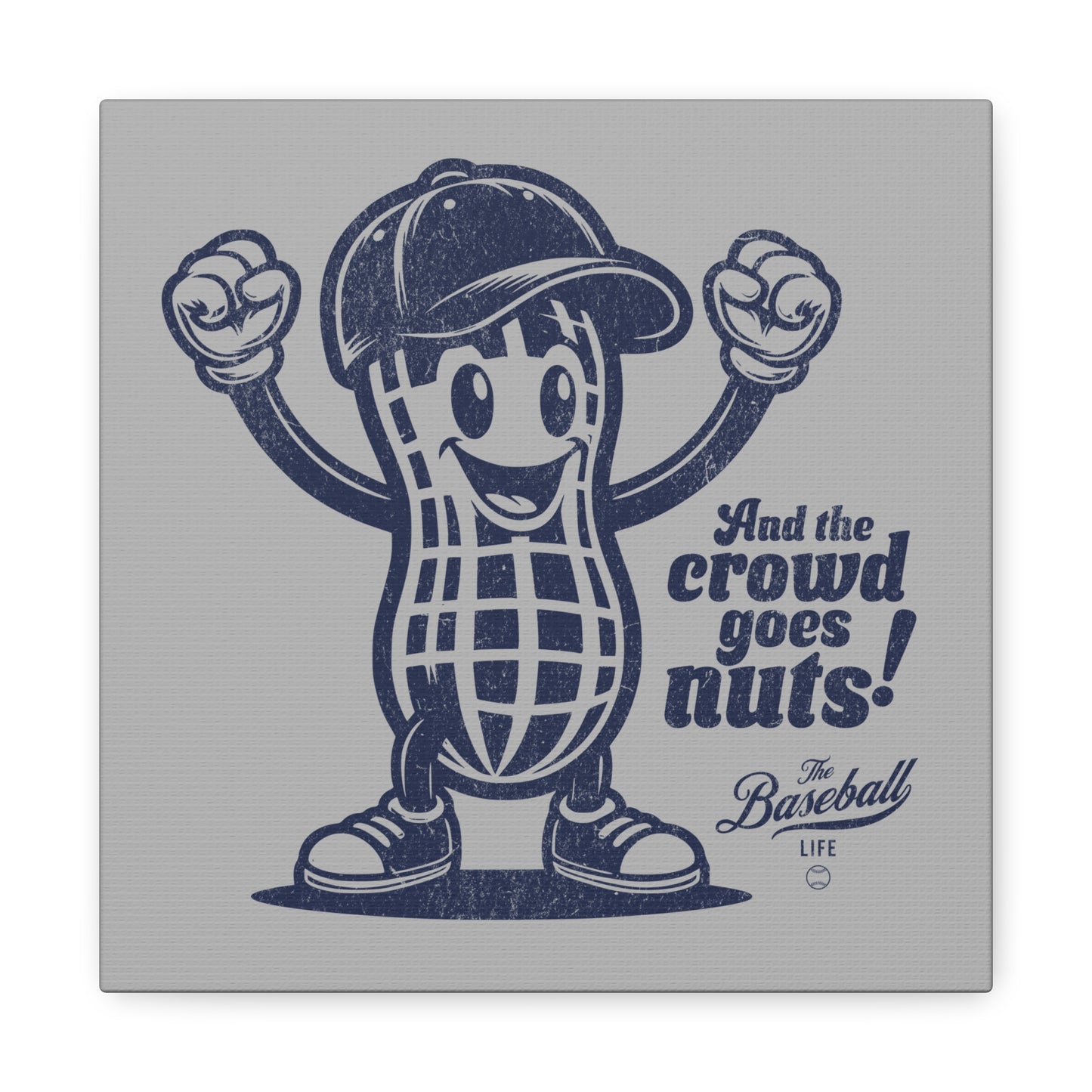 Crowd Goes Nuts Wall Art Canvas_Silver Gray