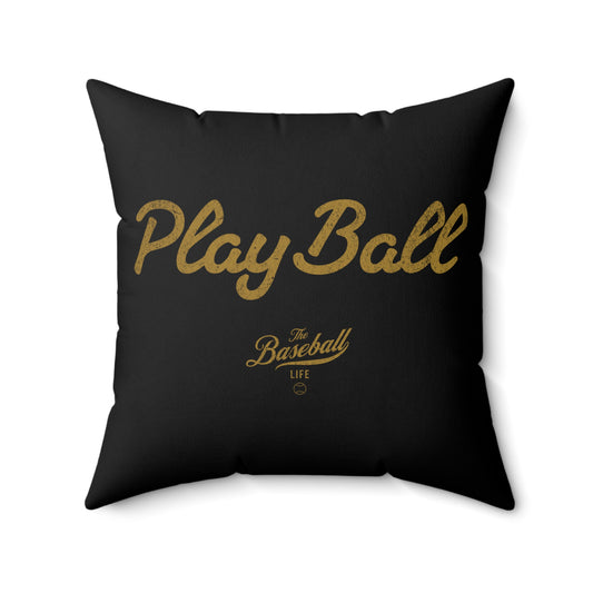 Accent Pillow_Play Ball_Black w Old Gold Print