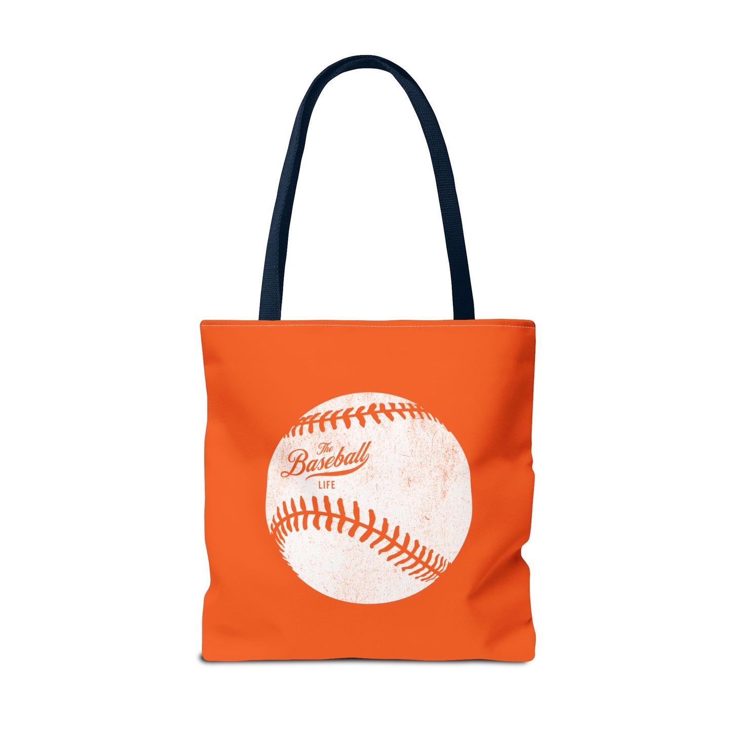 Weathered Baseball Tote Bag_Orange