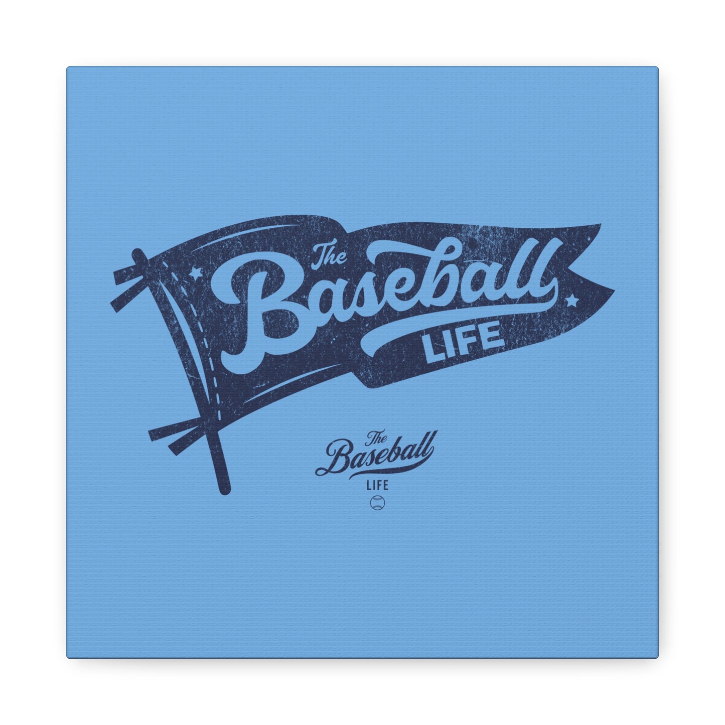 Classic Pennant_Navy Print Wall Art Canvas