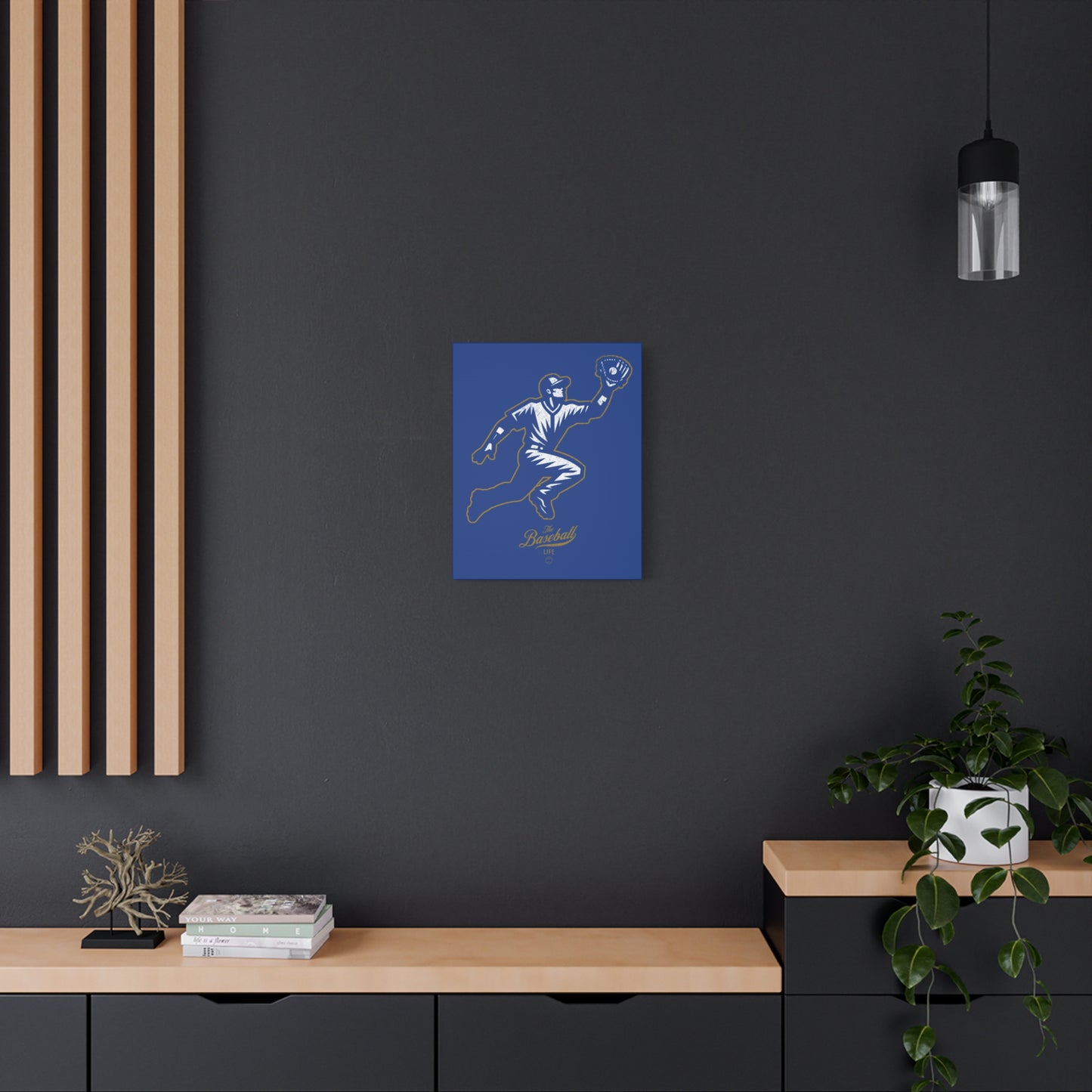 Player Icon Wall Art Canvas_Royal Blue