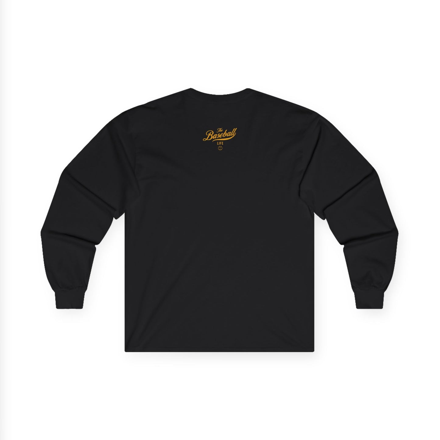 The Baseball Life Long Sleeve T-Shirt_Yellow Gold Print