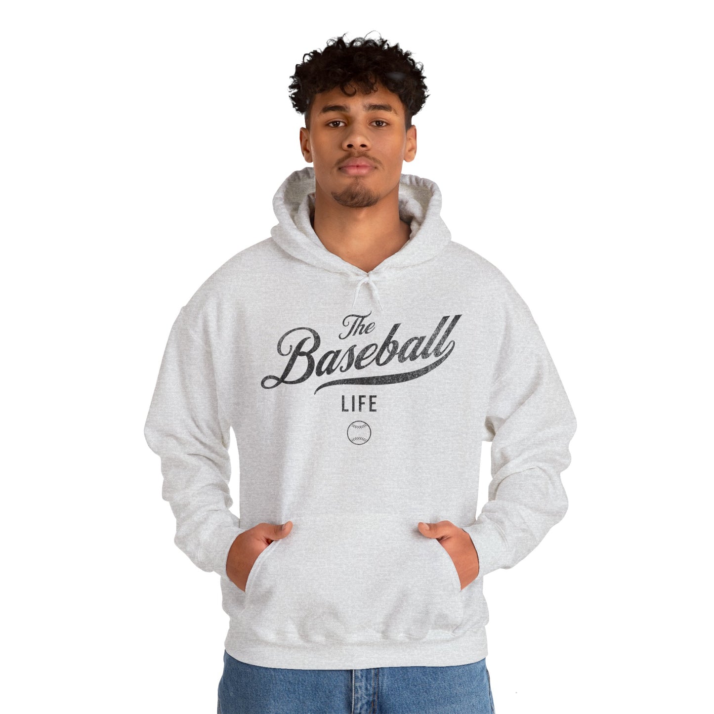 The Baseball Life Hoodie_Black Print