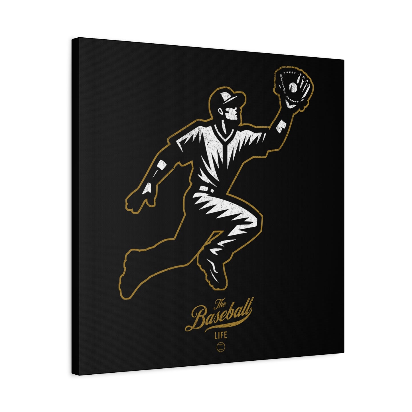 Player Icon Wall Art Canvas_Black