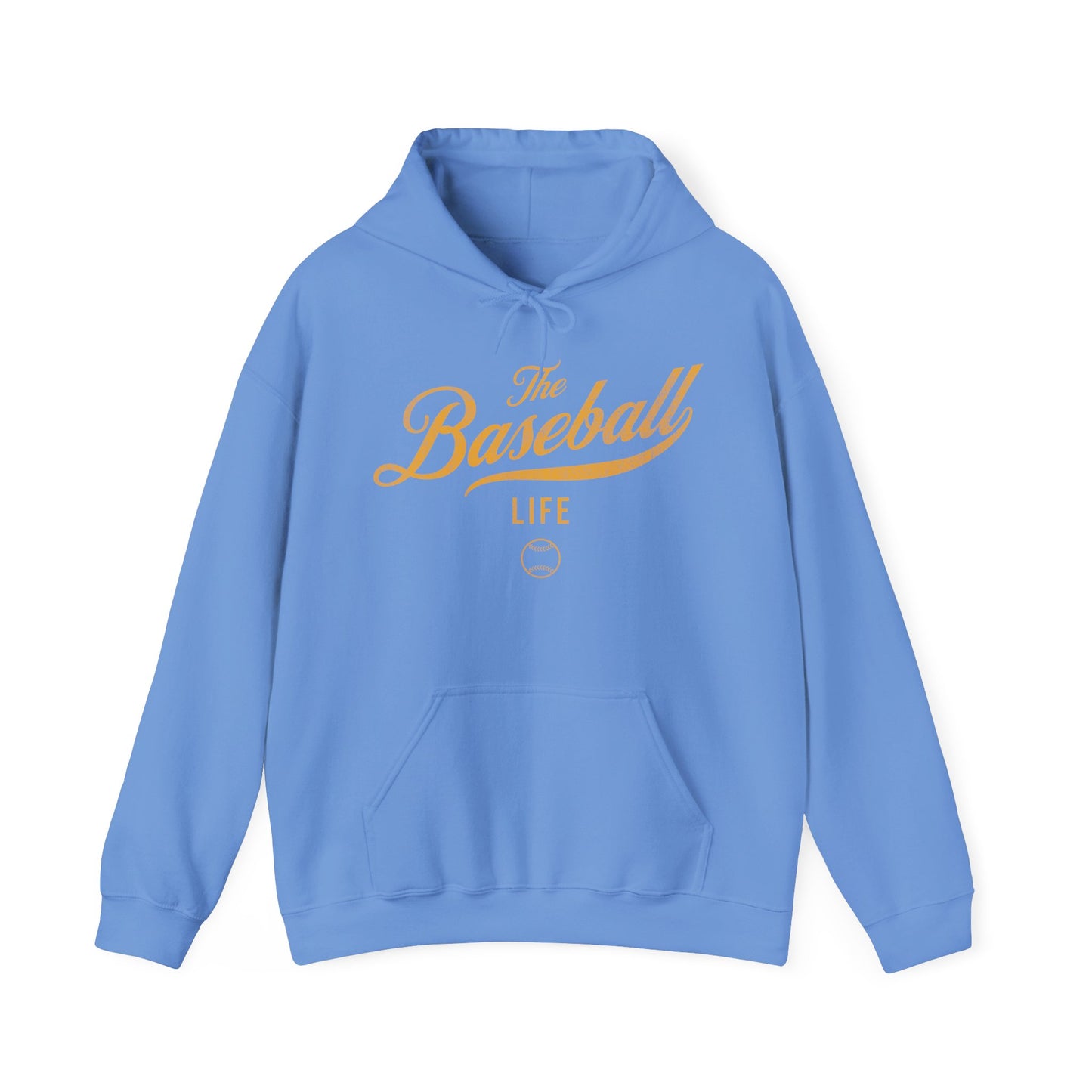 The Baseball Life Hoodie_Yellow Gold Print