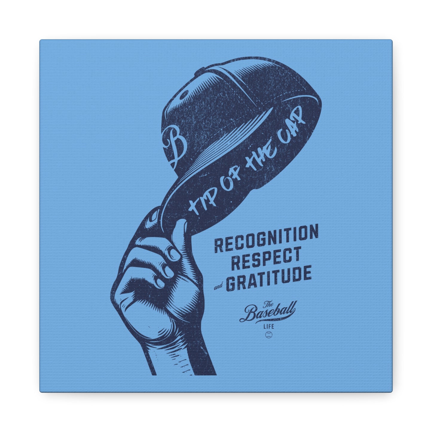Tip of the Cap Wall Art Canvas_Carolina Blue