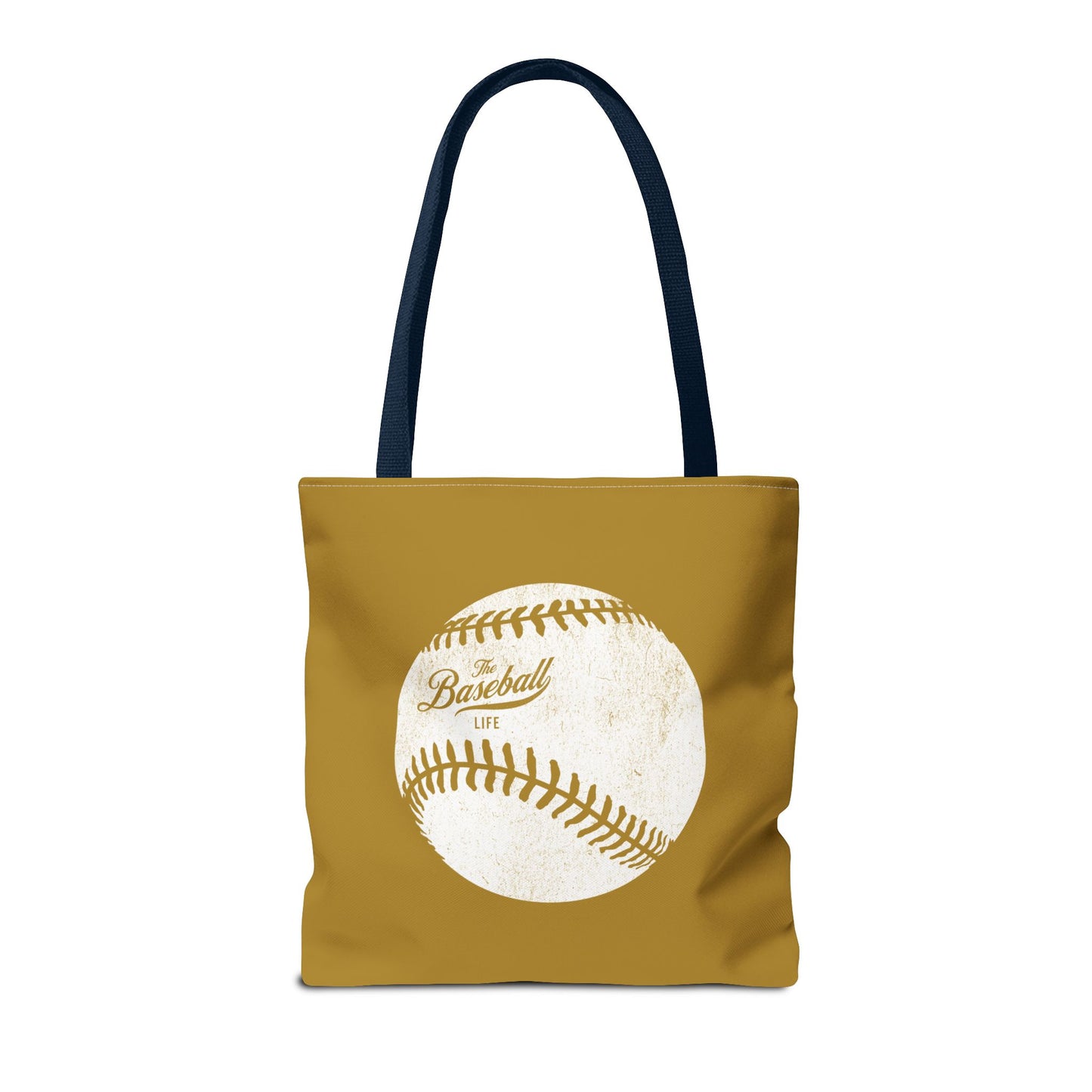 Weathered Baseball Tote Bag_Old Gold