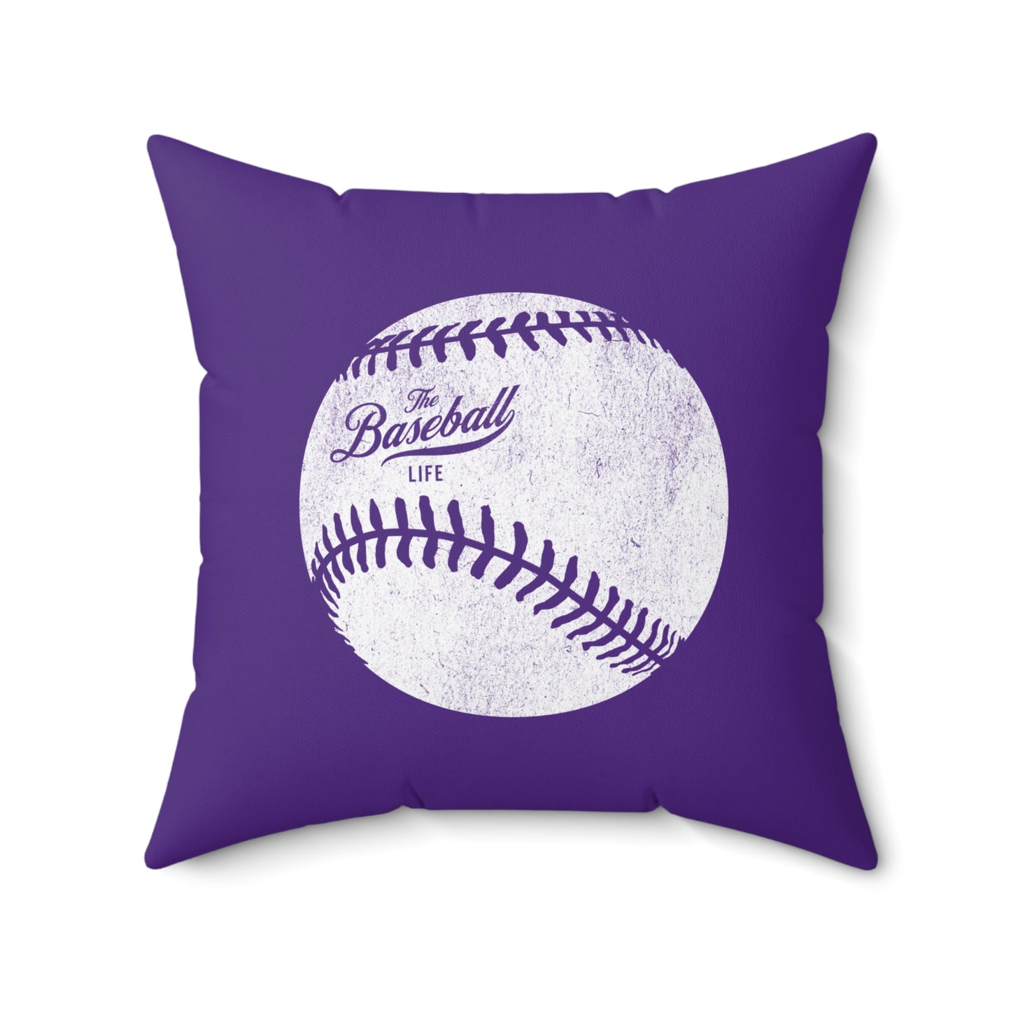 Accent Pillow_Weathered Baseball_Purple