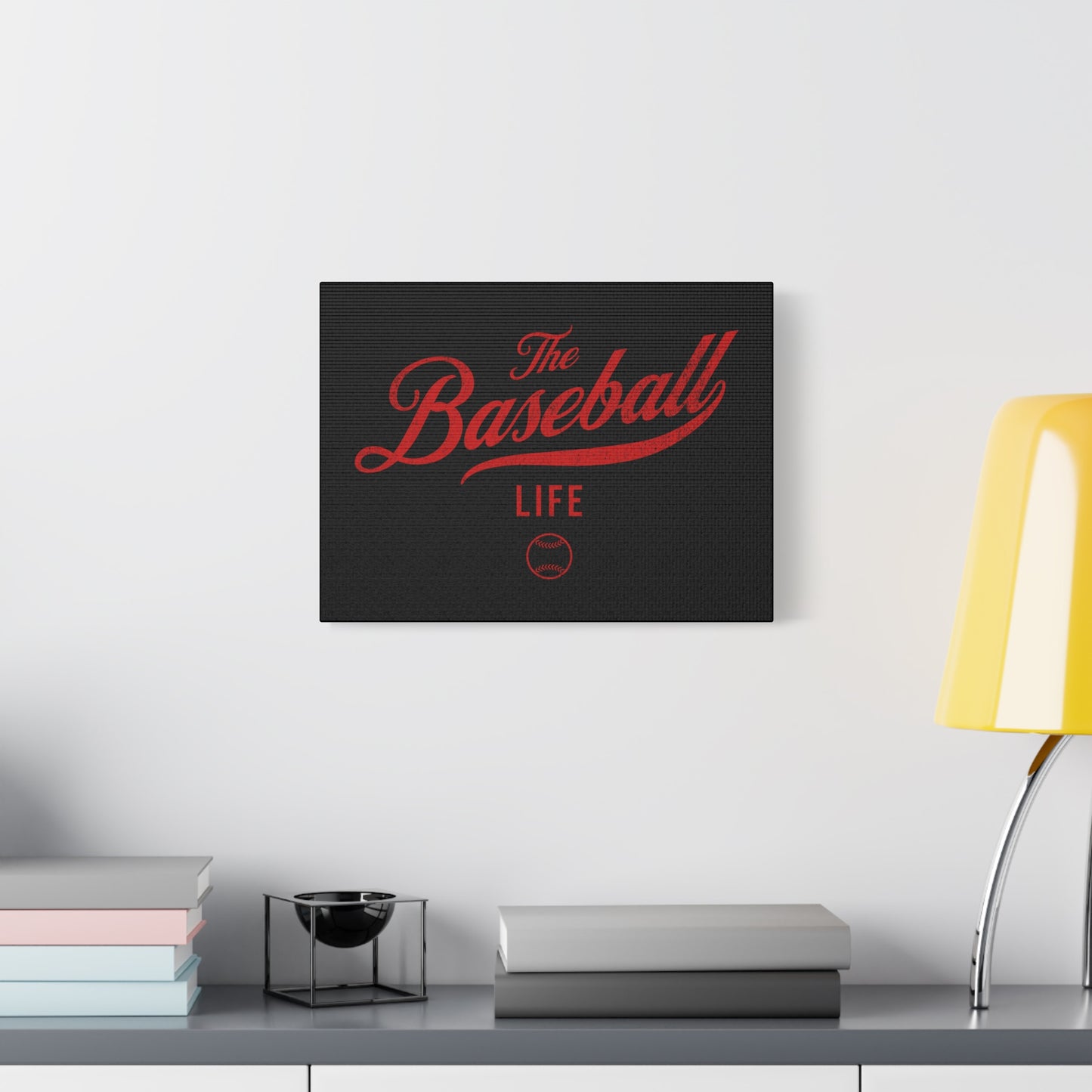 Wall Art Canvas_Black w Red