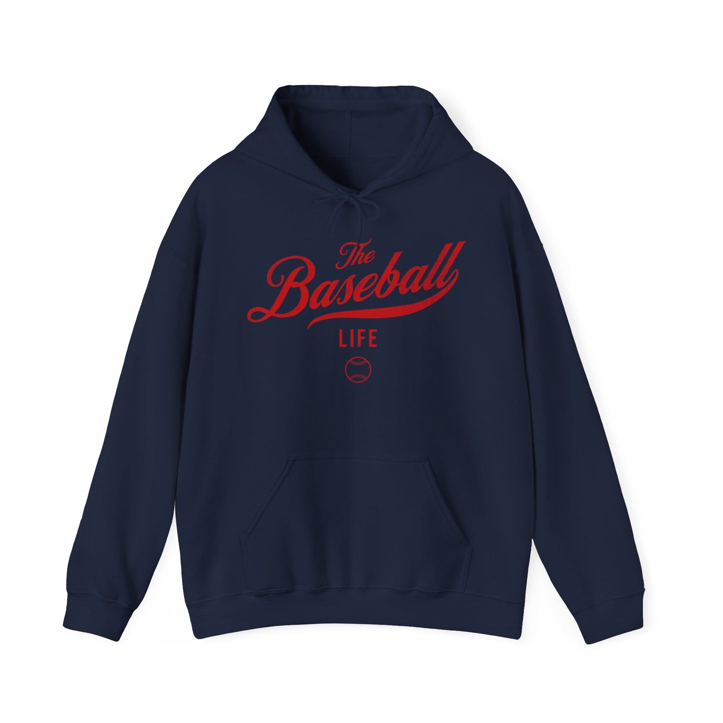 The Baseball Life Hoodie_Red Print