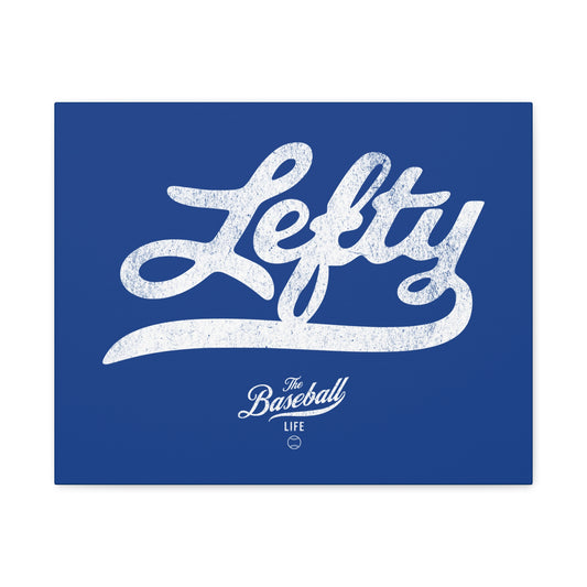 Lefty Wall Art Canvas_Royal Blue