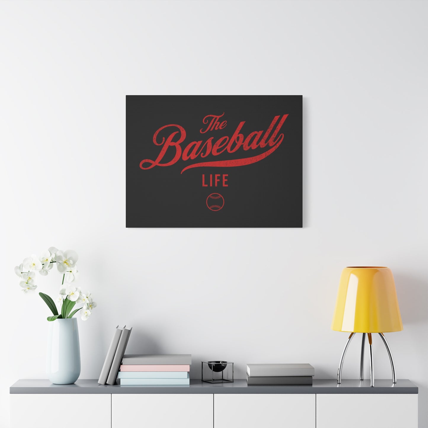 Wall Art Canvas_Black w Red