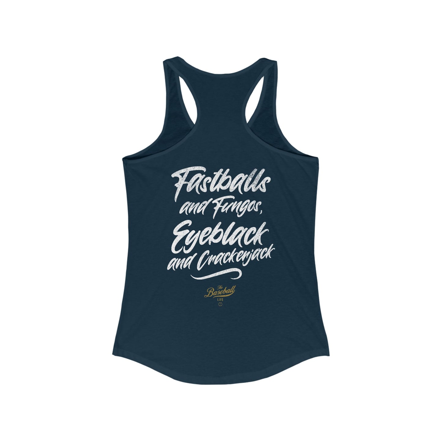 Fastballs and Fungos_Women's Racerback Tank