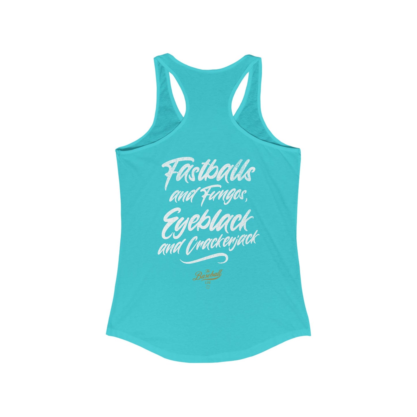Fastballs and Fungos_Women's Racerback Tank