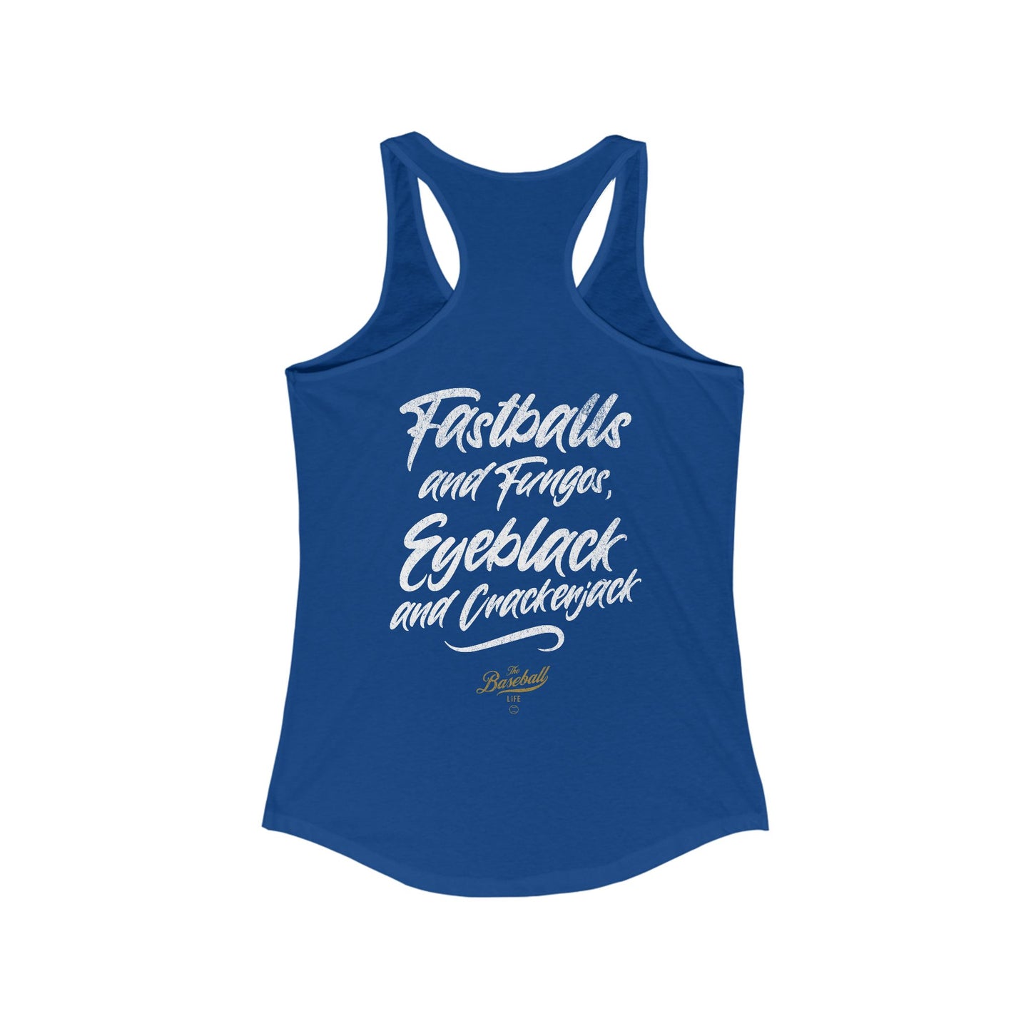 Fastballs and Fungos_Women's Racerback Tank