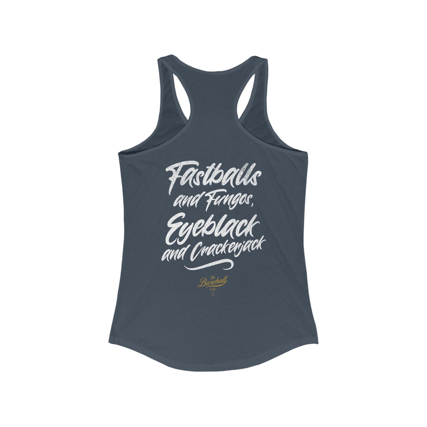 Fastballs and Fungos_Women's Racerback Tank