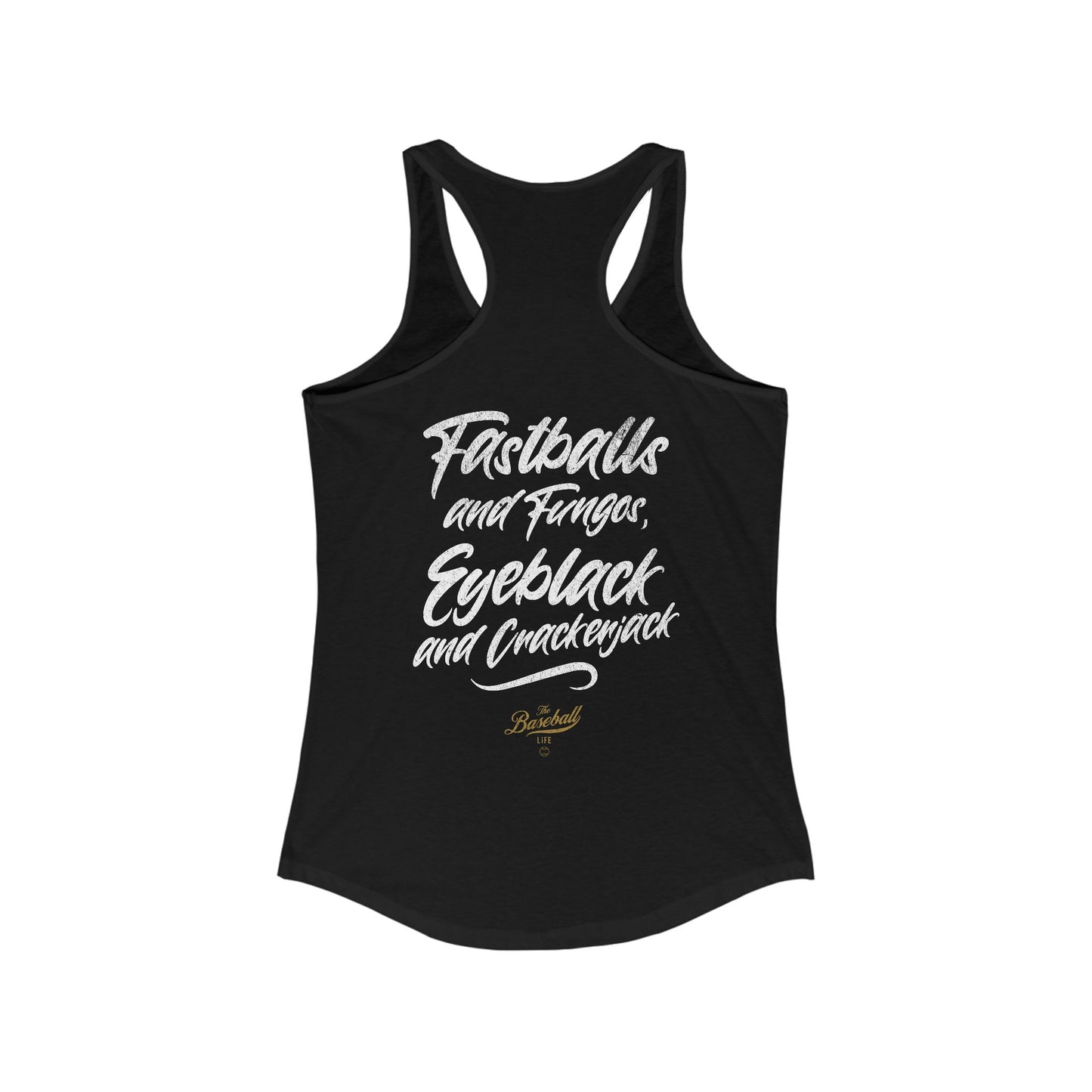 Fastballs and Fungos_Women's Racerback Tank