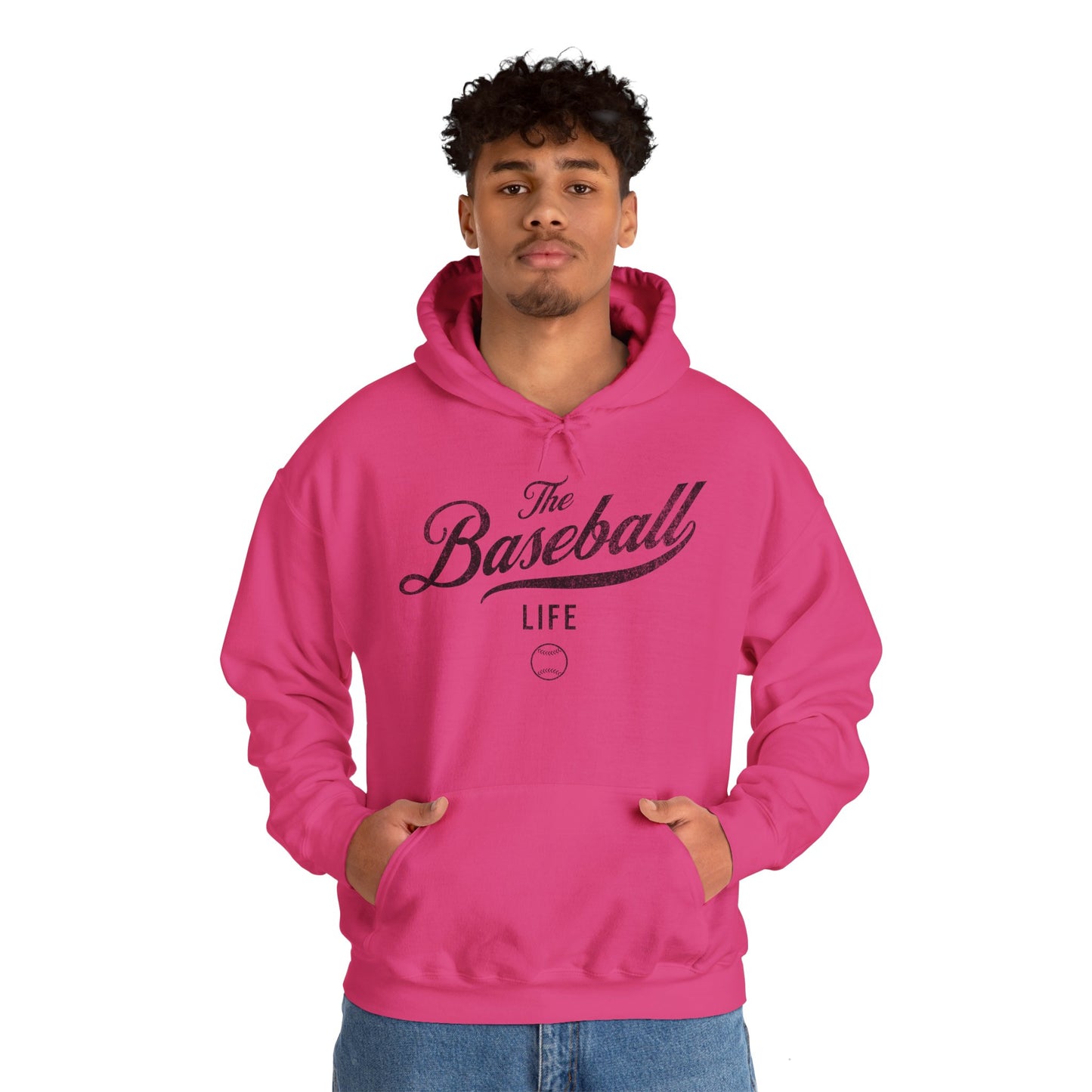 The Baseball Life Hoodie_Black Print