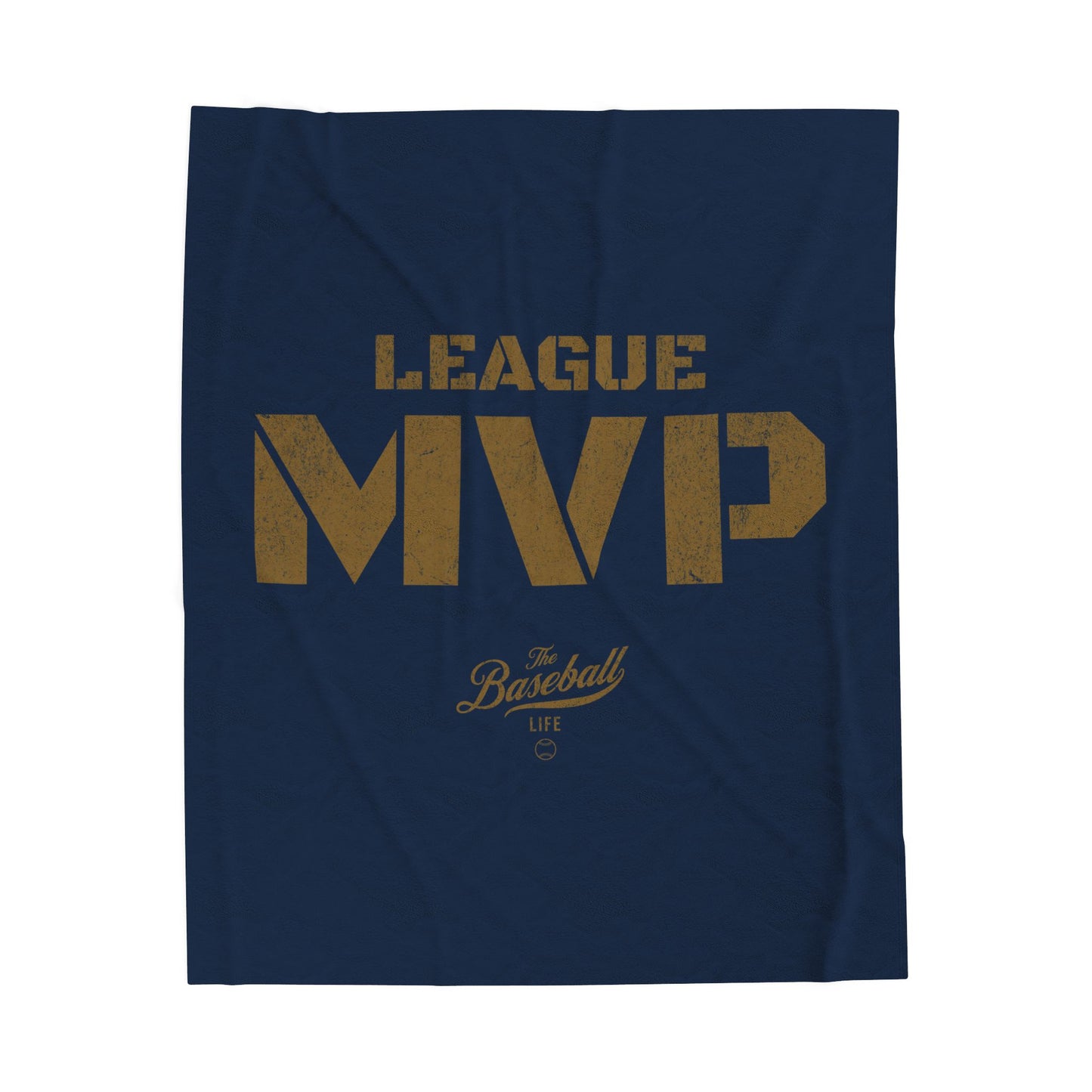 Velveteen Plush Blanket_League MVP_Navy