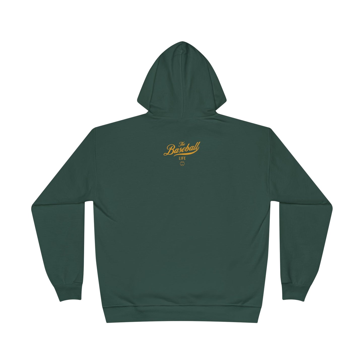 The Baseball Life Hoodie w/Grommets_Yellow Gold Print