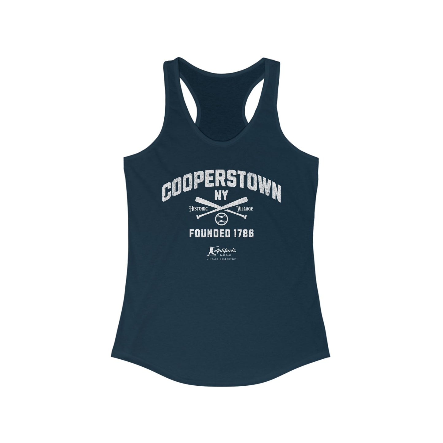 Cooperstown NY_Artifacts Baseball Collection Racerback Tank