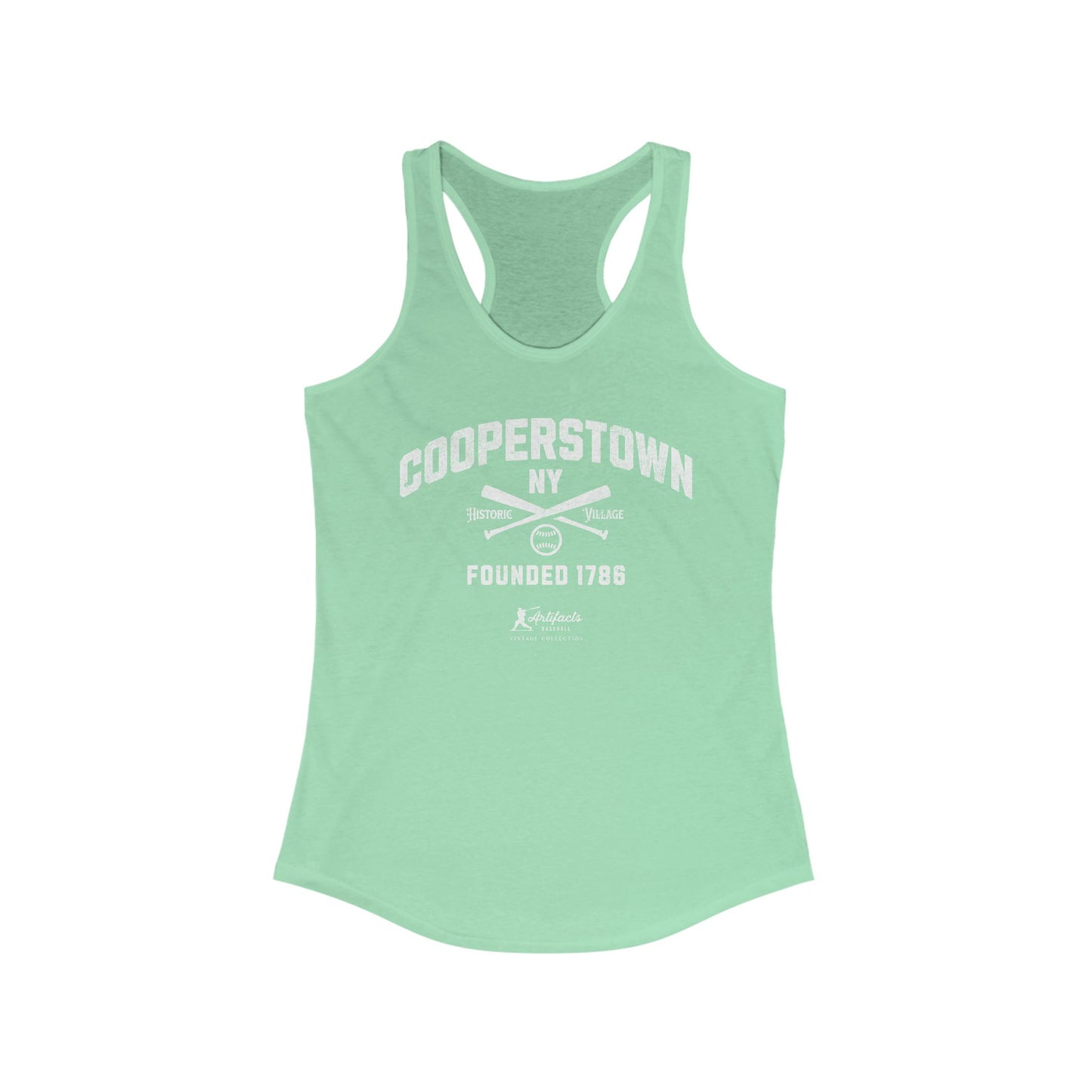 Cooperstown NY_Artifacts Baseball Collection Racerback Tank