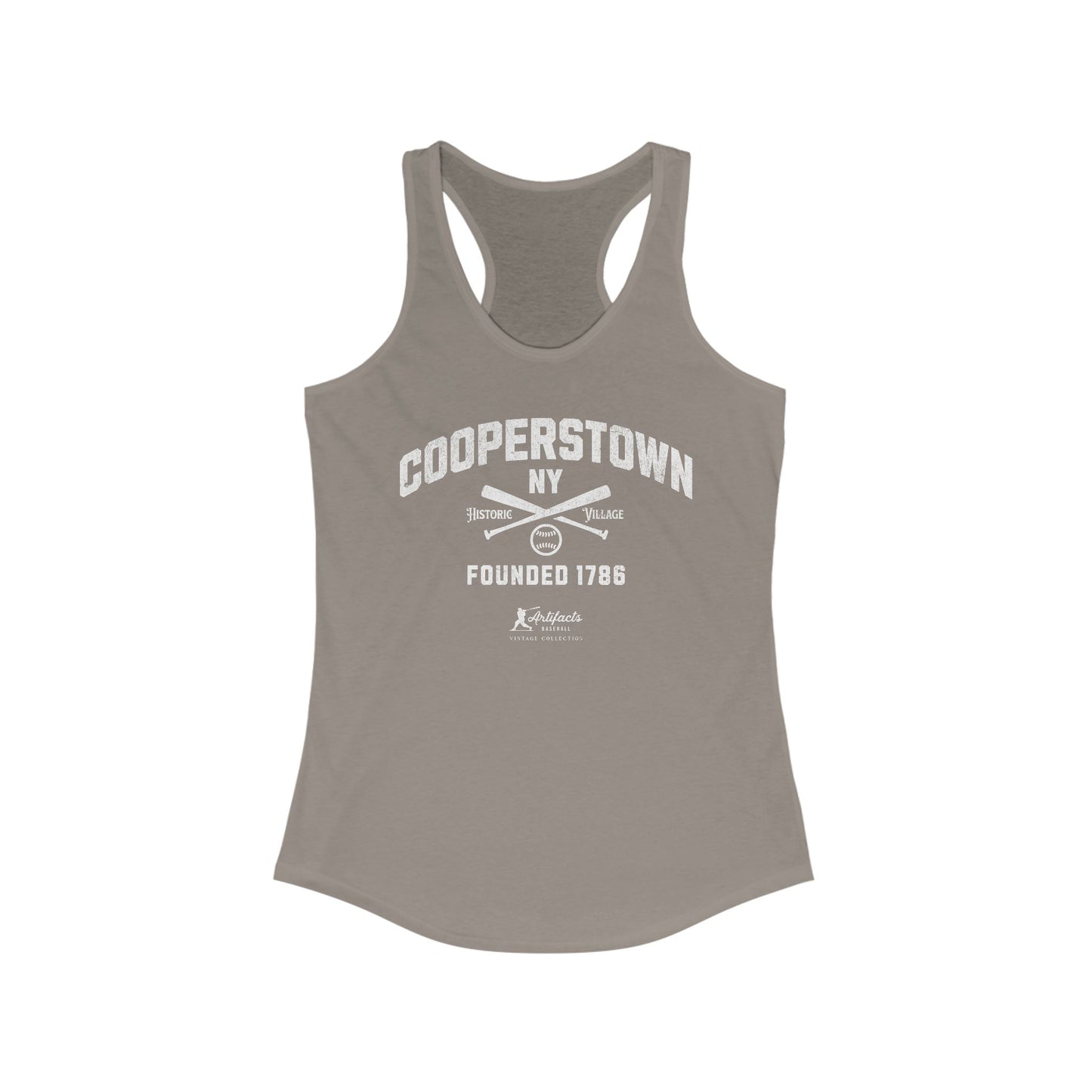 Cooperstown NY_Artifacts Baseball Collection Racerback Tank